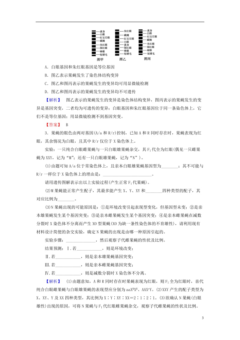 2016-2017版高中生物第3单元遗传与变异的分子基础微专题突破中图版必修2_第3页