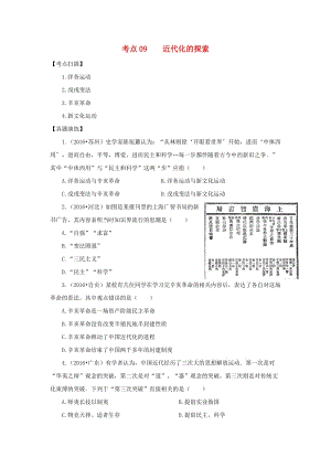 中考歷史復習 考點09《近代化的探索》11