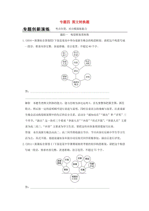 高考語(yǔ)文二輪復(fù)習(xí) 第三部分 言文字運(yùn)用 專(zhuān)題四 圖文轉(zhuǎn)換題訓(xùn)練