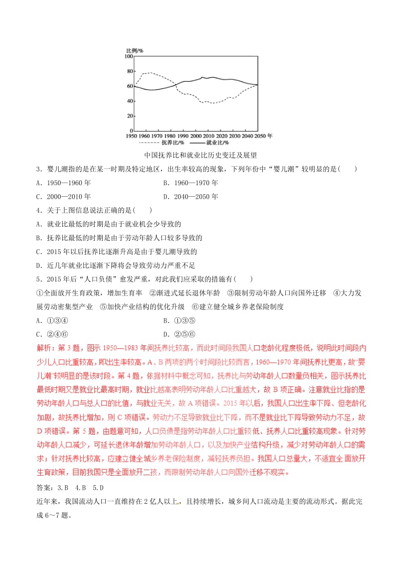 高考地理（四海八荒易错集）专题06 人口、城市与交通_第2页