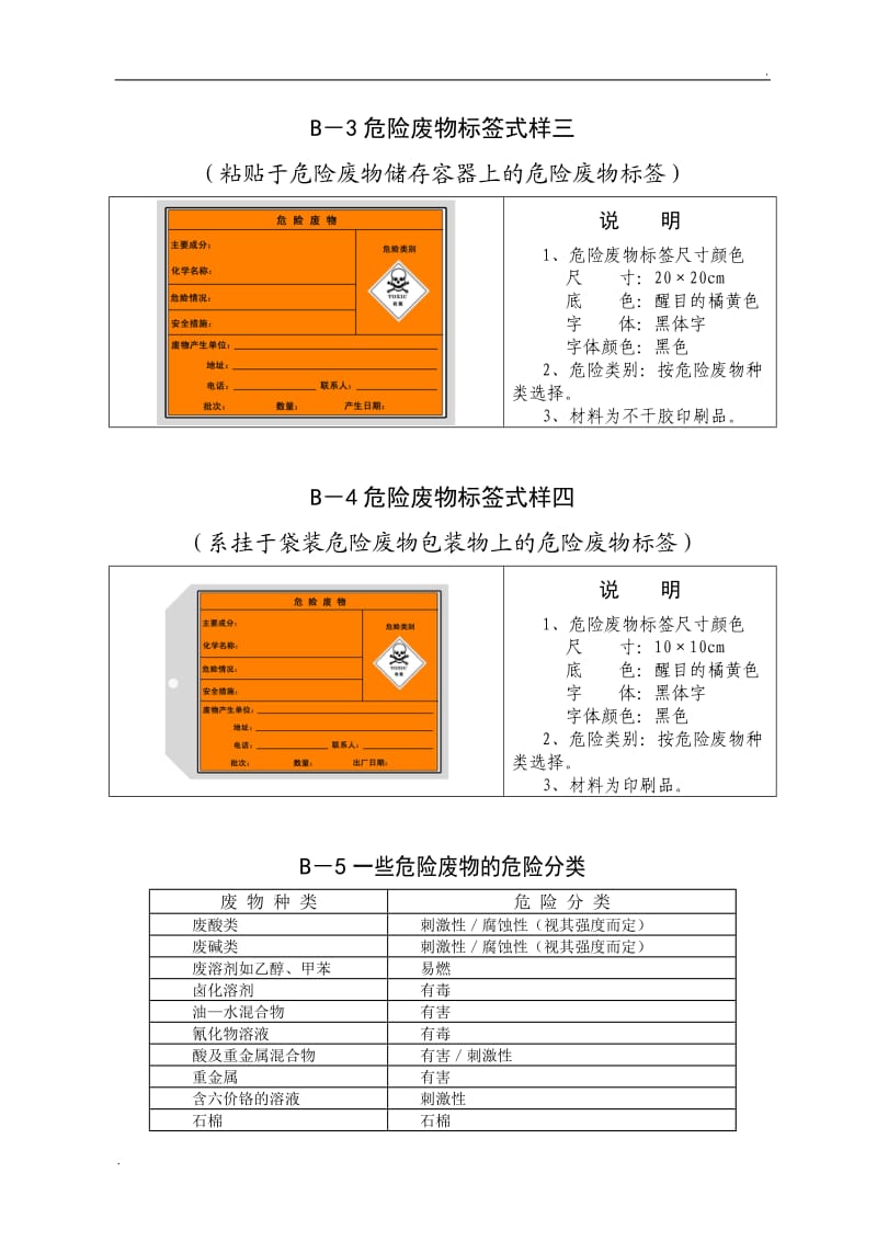 危险废物管理的规范标志_第3页