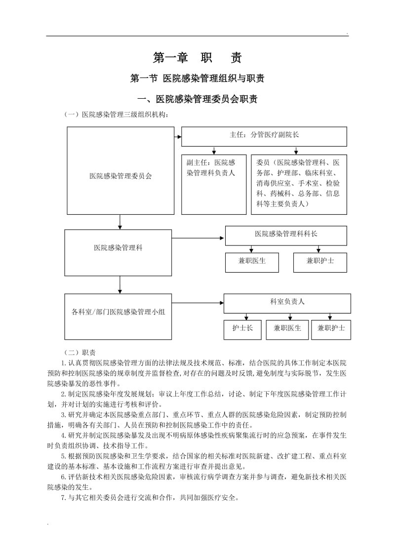 医院感染管理制度与职责汇编_第1页