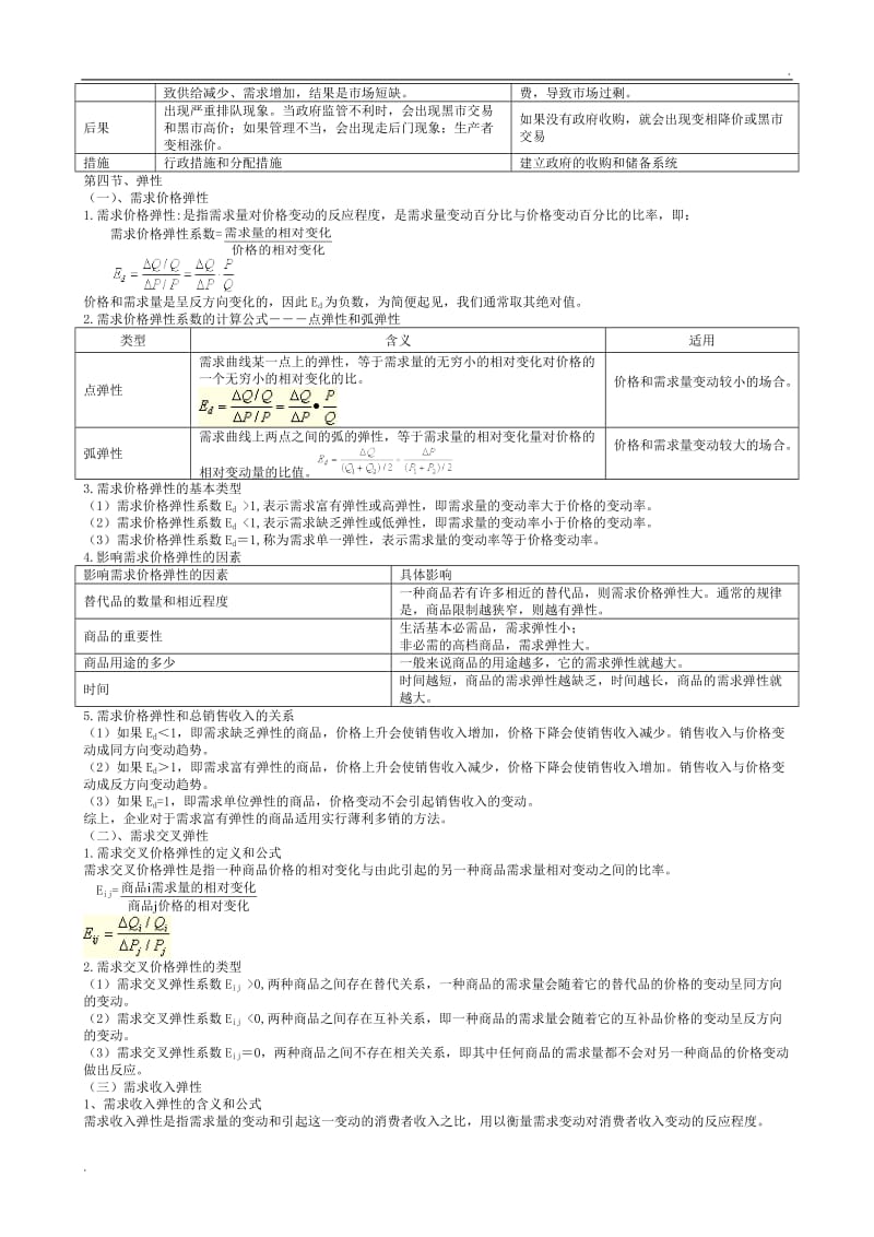 中级经济师经济基础知识点总结_第2页