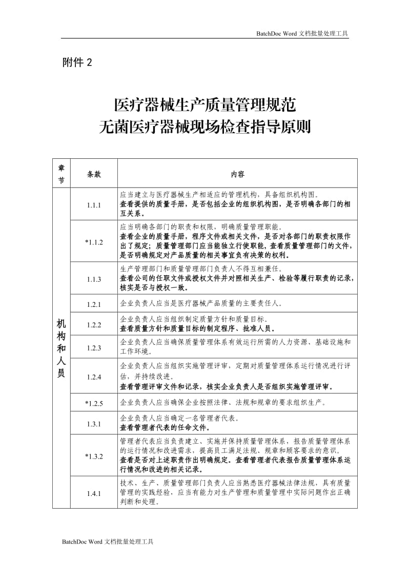 医疗器械生产质量管理规范无菌医疗器械现场检查指导原则_第1页