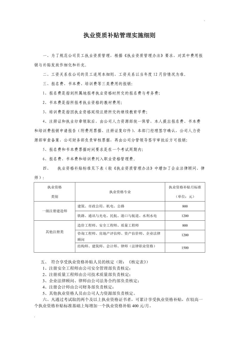 公司职称、执业津贴实施细则_第2页