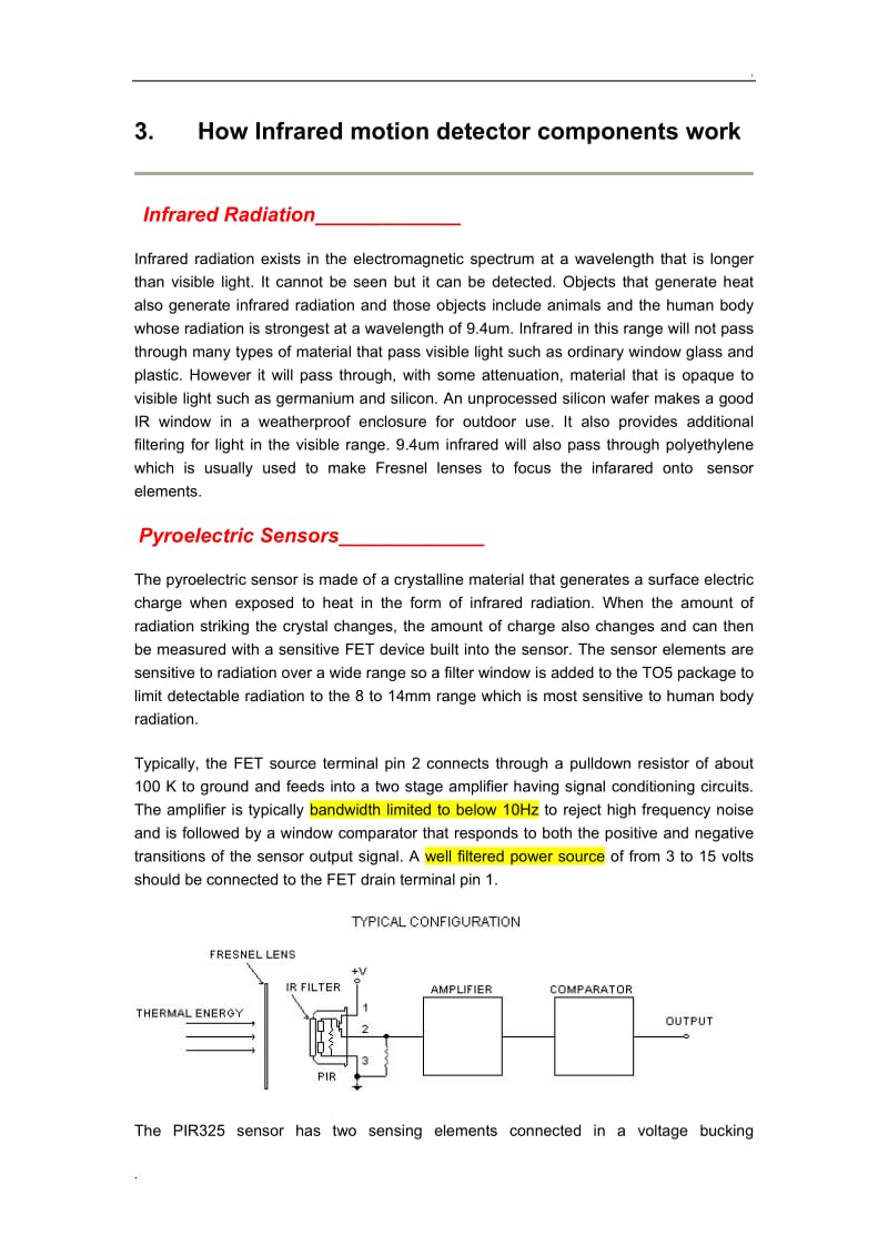 人体热释电红外传感器PIR原理_第3页
