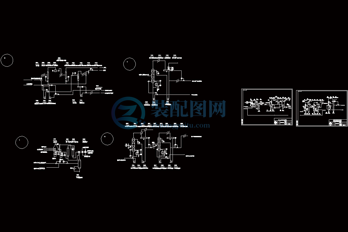 年產(chǎn)10萬噸苯乙烯工藝設(shè)計CAD圖紙