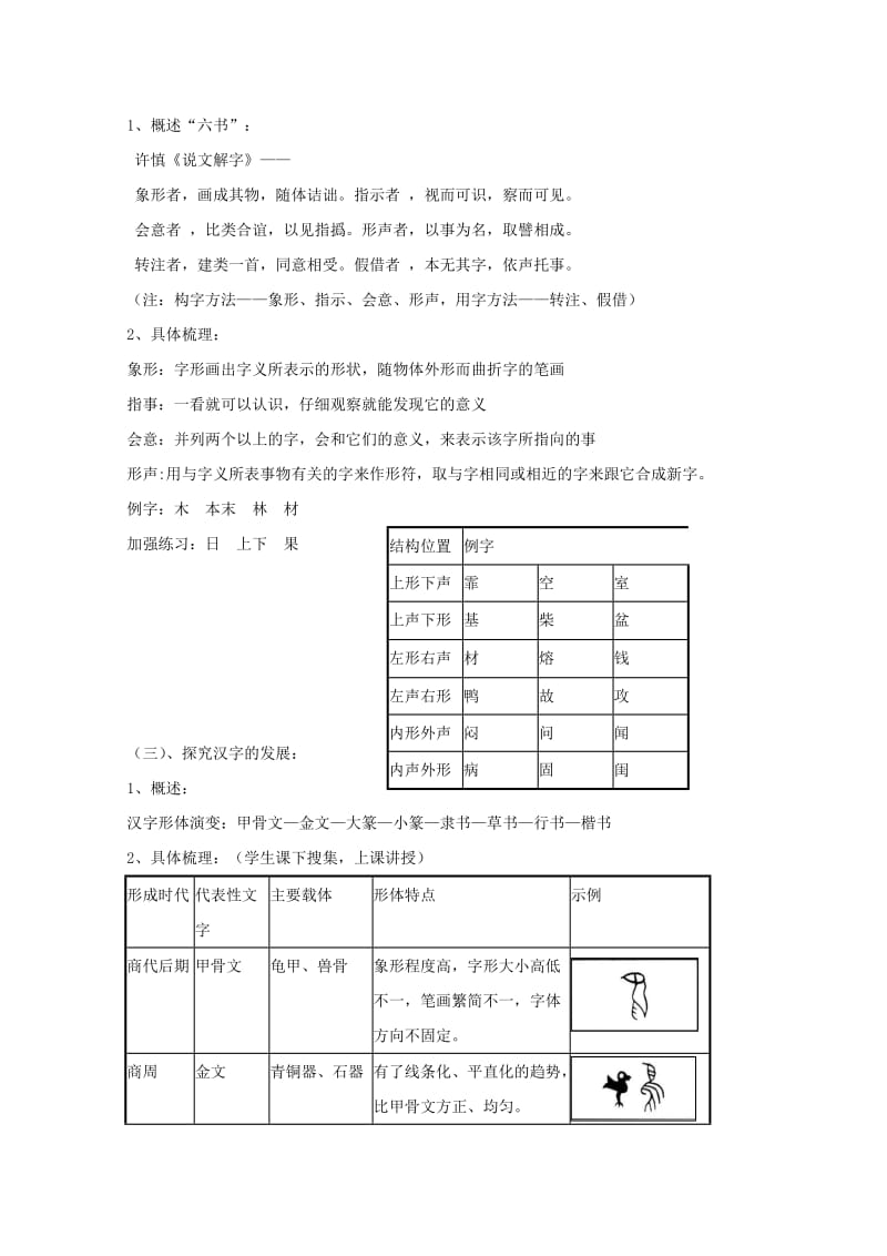 高中语文 梳理探究《优美的汉字》教案 新人教版必修1_第3页