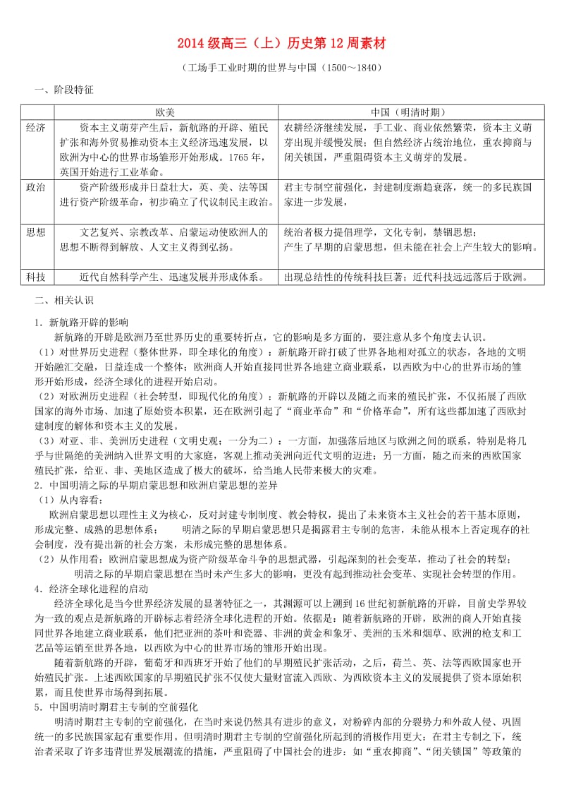 高三历史上学期第12周素材_第1页