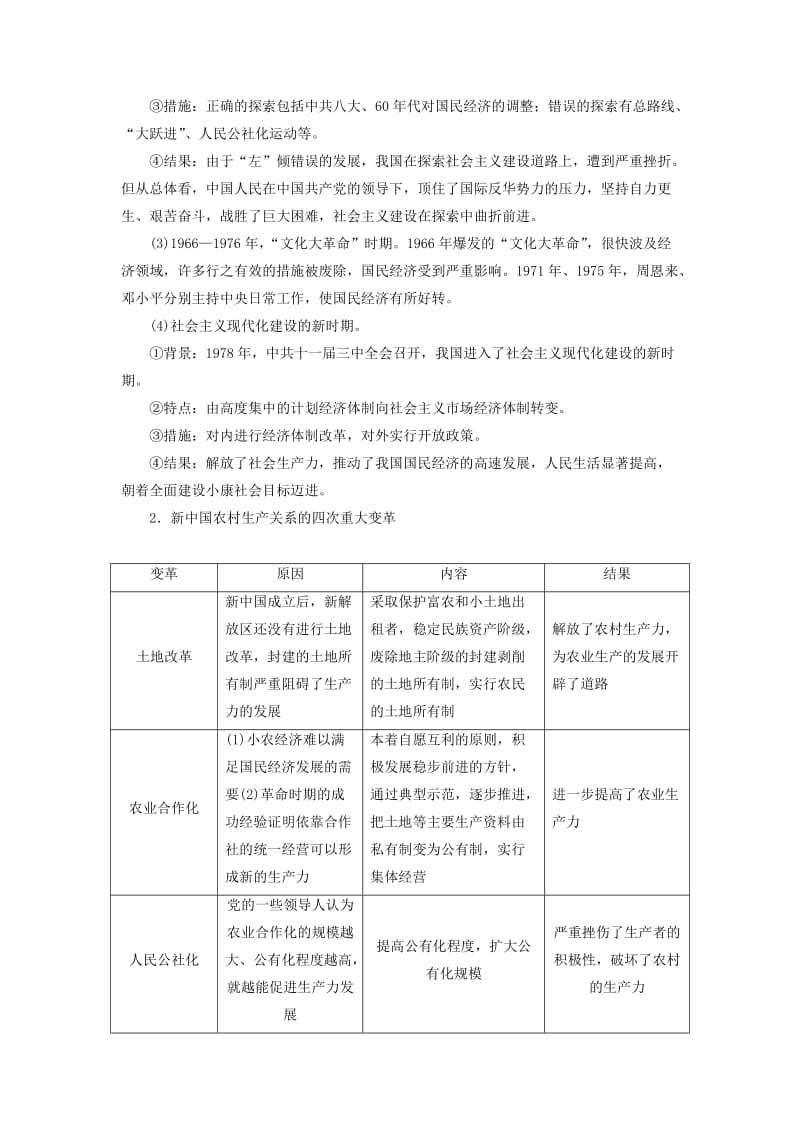 高中历史 单元整合四 新人教版必修2_第2页