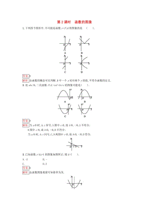 高中数学 第2章 函数 2.1.1.2 函数的图象课时训练 苏教版必修1