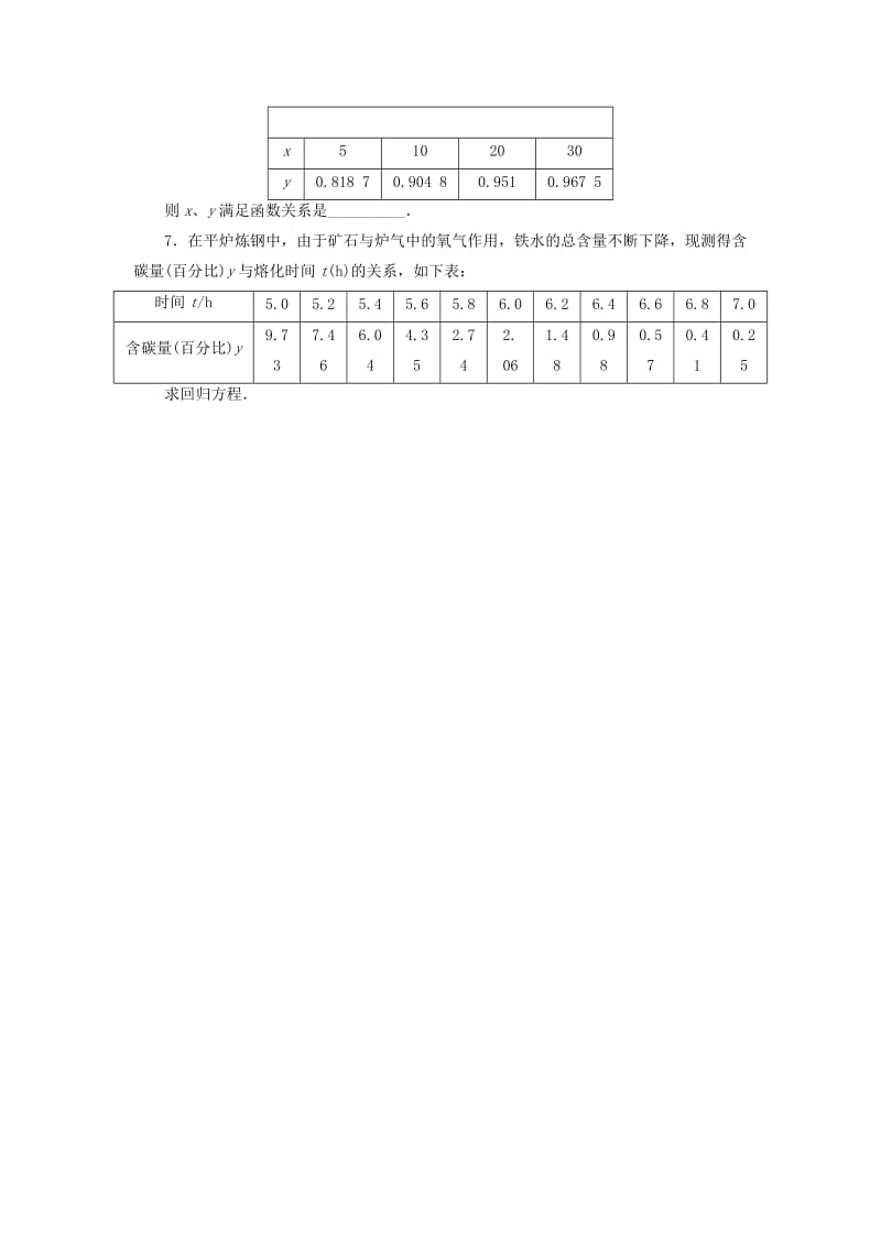 高中数学 1_1_1 可线性化的回归分析同步精练 北师大版选修1-21_第2页