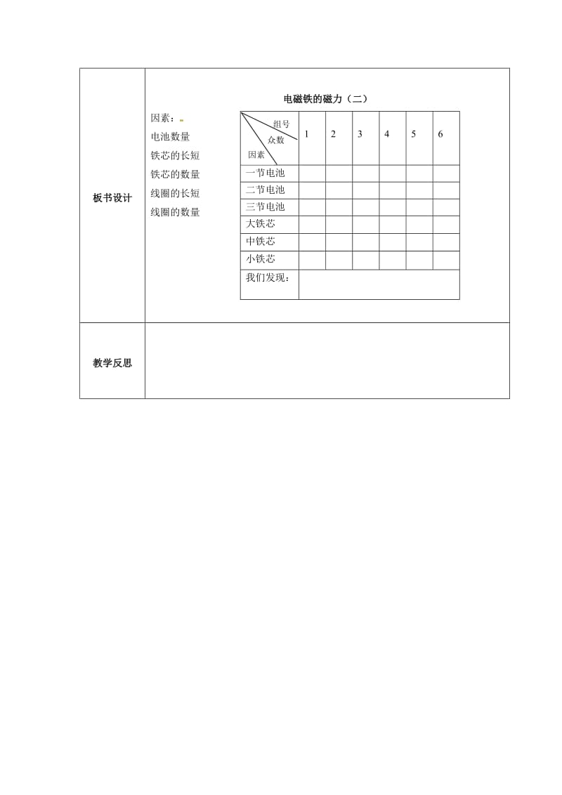 六年级科学上册 3_4《电磁铁的磁力（二）》教案 （新版）教科版_第3页