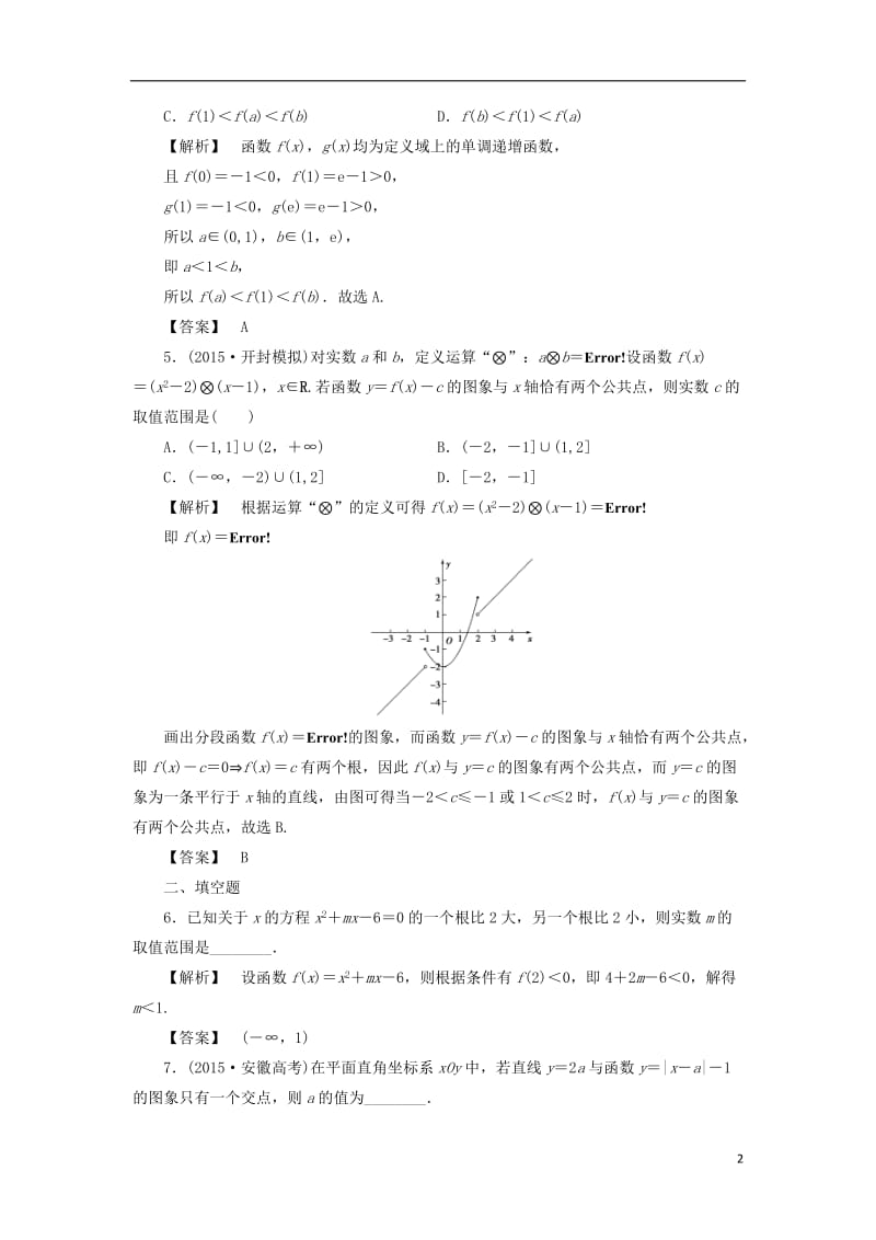 通用版2017版高考数学一轮复习第二章函数导数及其应用分层限时跟踪练(11)_第2页