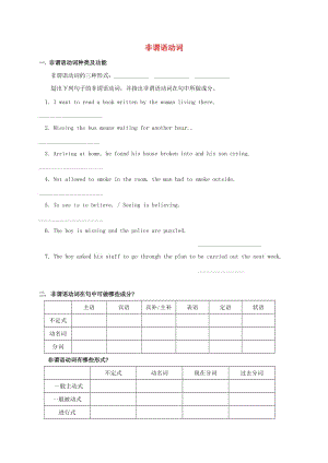 高三英語復(fù)習(xí) 非謂語動詞講義