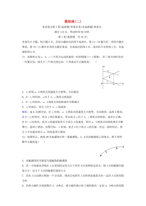 高考物理二輪復(fù)習(xí) 第2部分 考前沖刺方略 高考仿真模擬練2