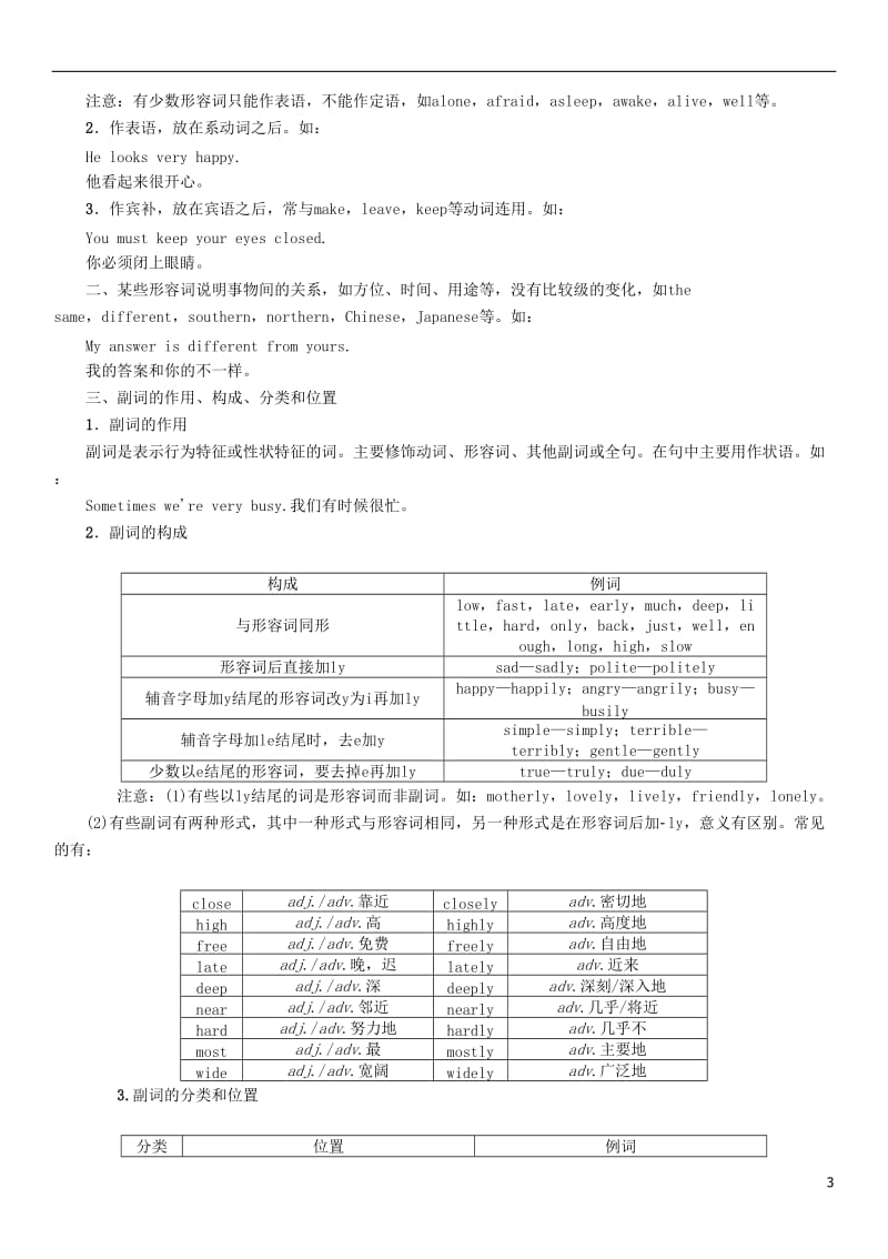 贵阳专版2017中考英语命题研究第二部分语法专题突破篇专题七形容词和副词第一节形容词和副词辨析精讲试题_第3页