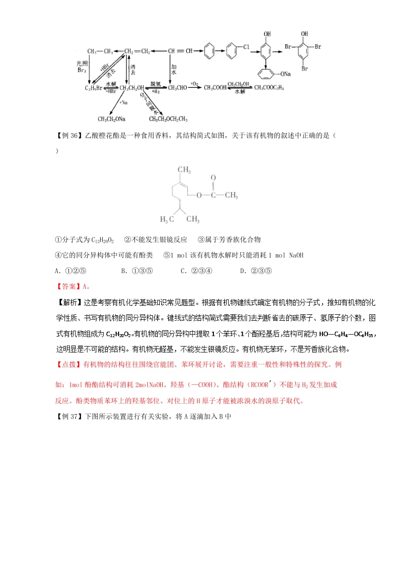 高考化学二轮专题复习30个考点 第四版块 有机化学 专题十三 有机物的推断与合成 考点22 有机物推断题眼（含解析）1_第2页