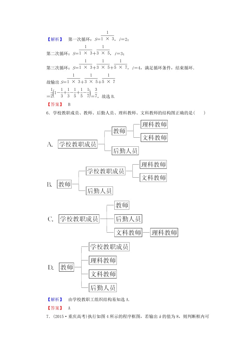 高中数学 章末综合测评4 新人教A版选修1-2_第3页