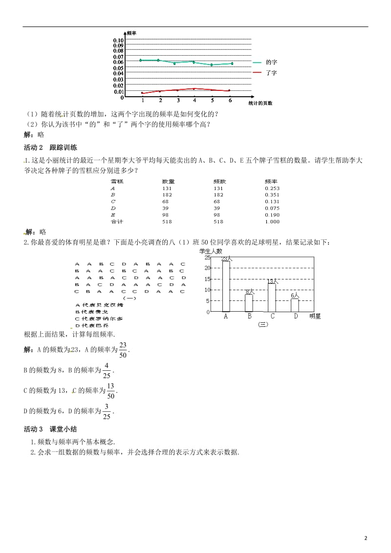 八年级数学下册 5_1 频数与频率 第2课时 频数与频率（二）导学案 （新版）湘教版_第2页