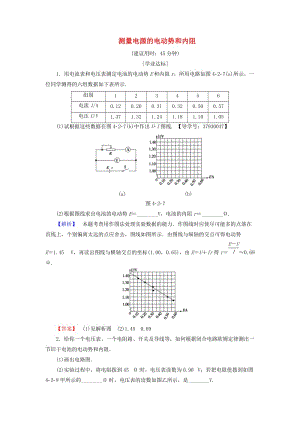 高中物理 第4章 探究閉合電路歐姆定律 4_2 測量電源的電動勢和內(nèi)阻學業(yè)分層測評 滬科版選修3-1