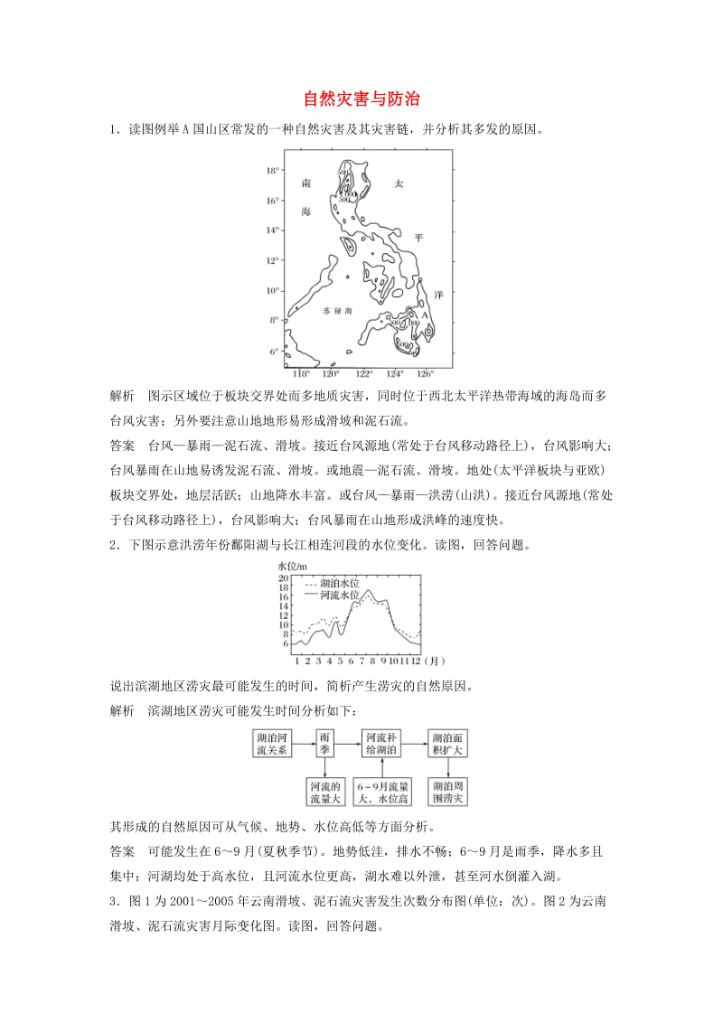 高考地理总复习 自然灾害与防治（选修5）_第1页