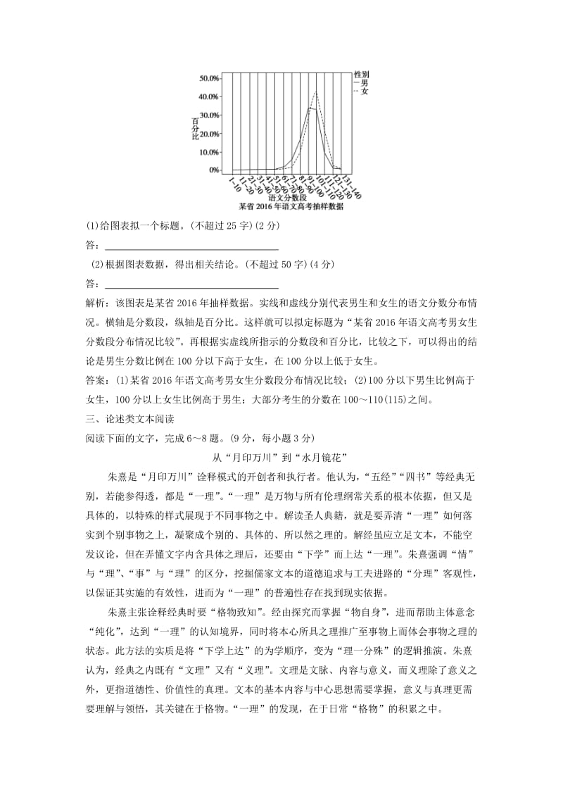 高考语文二轮复习 限时规范训练1 语基＋语用＋论述类＋诗歌（含解析）1_第3页