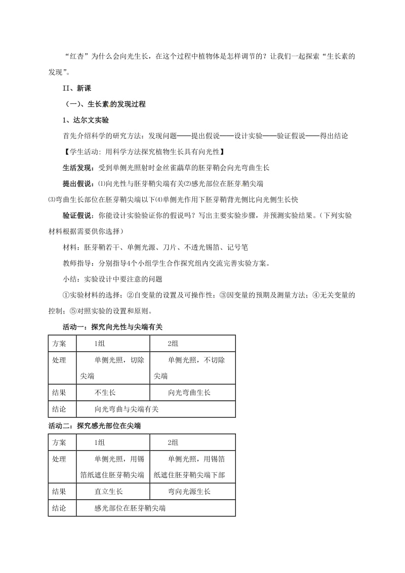 高中生物 2_4 植物生命活动的调节教案 苏教版必修3_第3页