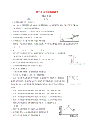 高中生物 第三章 植物的激素調(diào)節(jié)同步練習(xí) 新人教版必修31