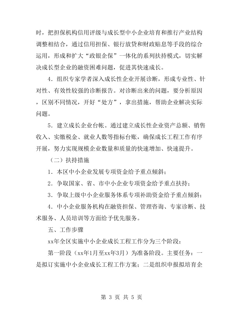 中小企业成长工程实施方案_第3页