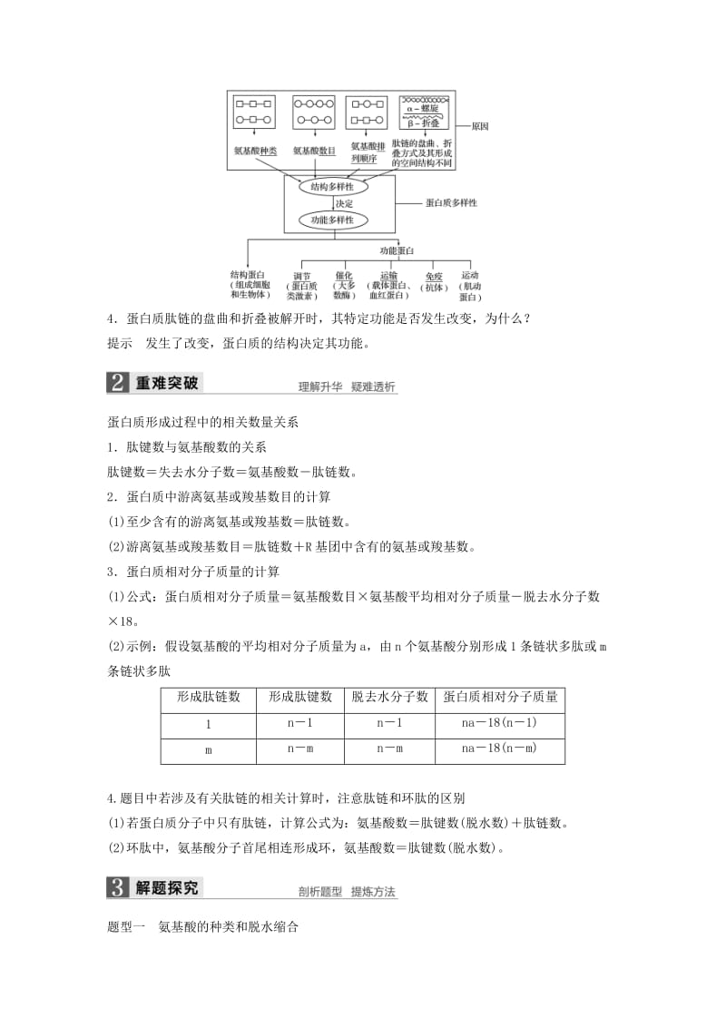 高考生物总复习 第1单元 细胞的分子组成与结构 第2讲 蛋白质和核酸_第3页