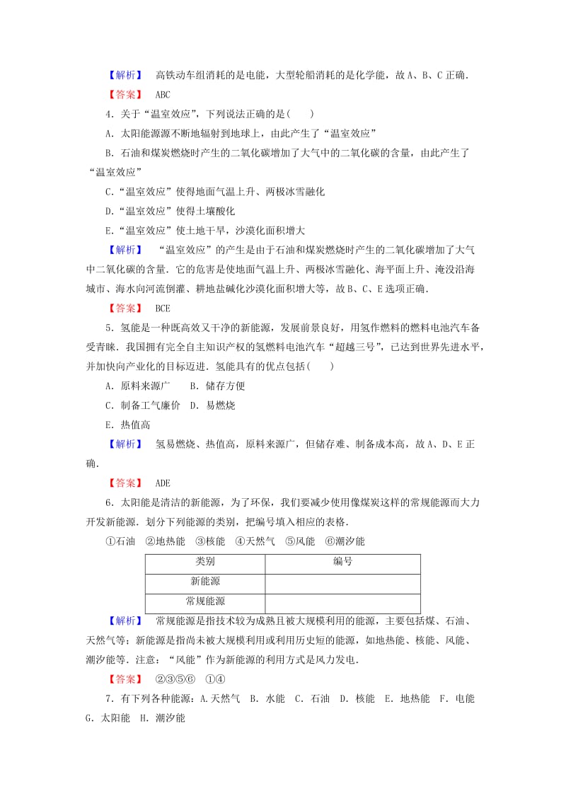 高中物理 第6章 能源与可持续发展 第1节 能源、环境与人类生存 第2节 能源的开发与环境保护学业分层测评 鲁科版选修3-3_第2页