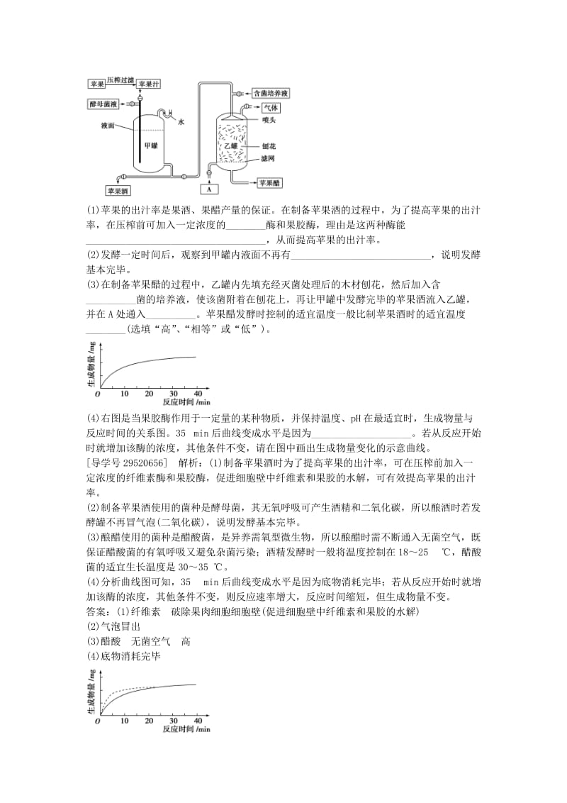 高考生物总复习 第12单 第41讲 传统发酵技术的应用练习_第3页