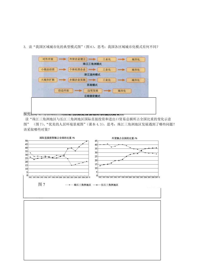 高中地理 4.3 经济发达区的可持续发展（第1课时）导学案鲁教版必修3_第3页