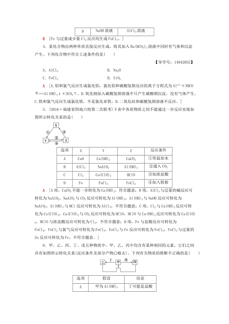 高三化学二轮复习 专题限时集训8 突破点12、13_第2页