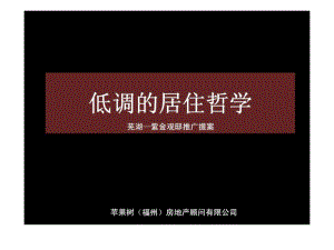 2010年芜湖紫金观邸推广提案
