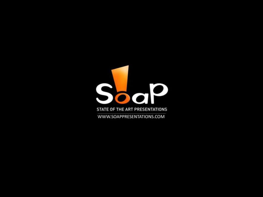 SOAP公司广告风格PPT设计-动态精美PPT_第1页