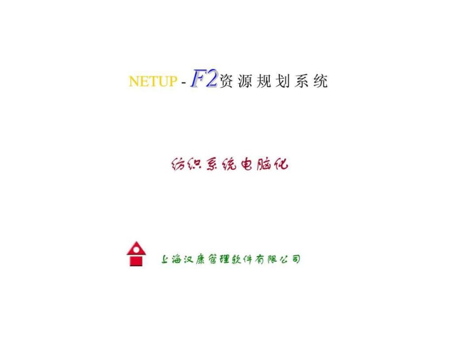 NETUP-F2資源規(guī)劃系統(tǒng)紡織系統(tǒng)電腦化_第1頁