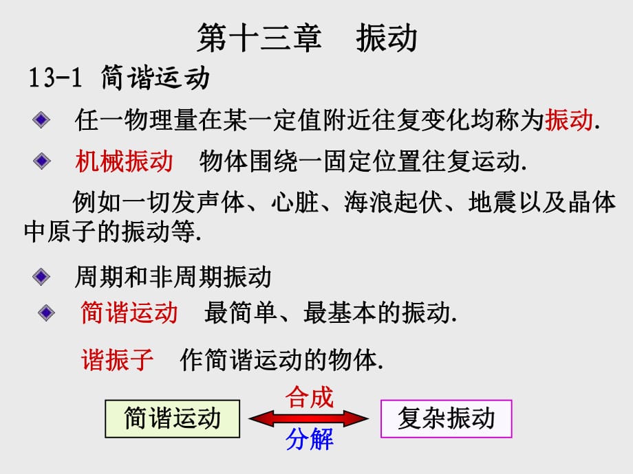 《物理學(xué)教學(xué)課件》iv-第13章振動(dòng)_第1頁(yè)