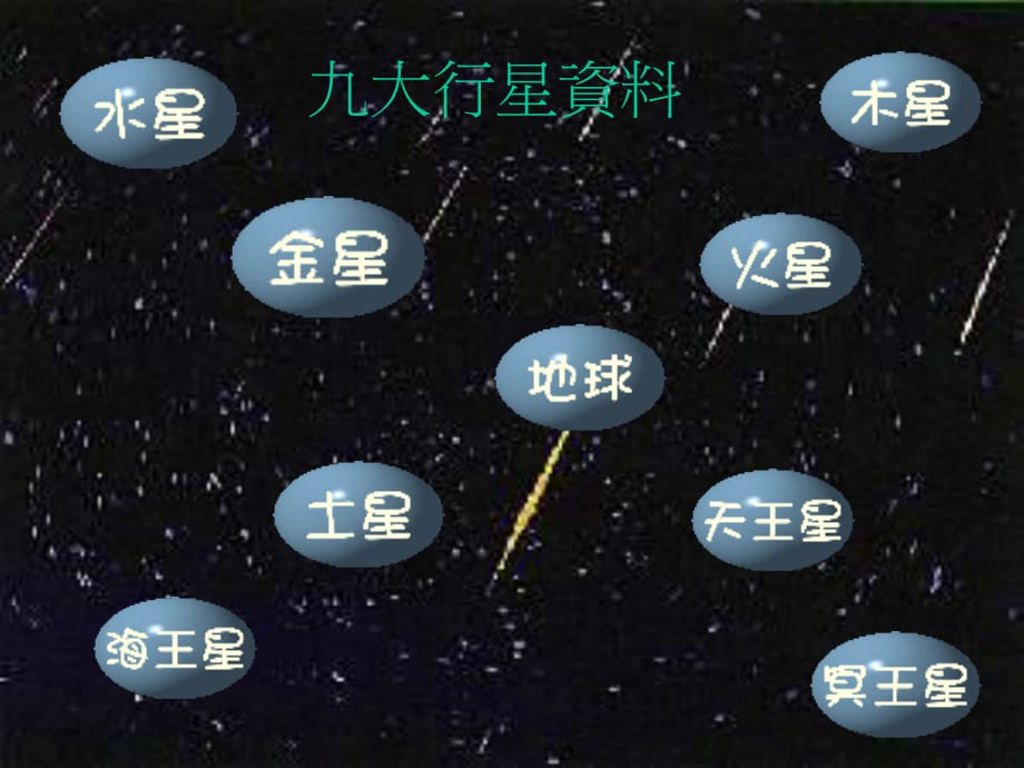 《九大行星資料》PPT課件_第1頁