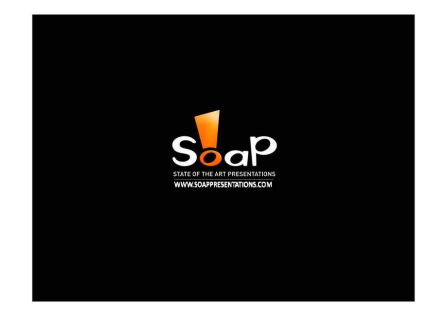 SOAP公司广告风格PPT设计_第1页