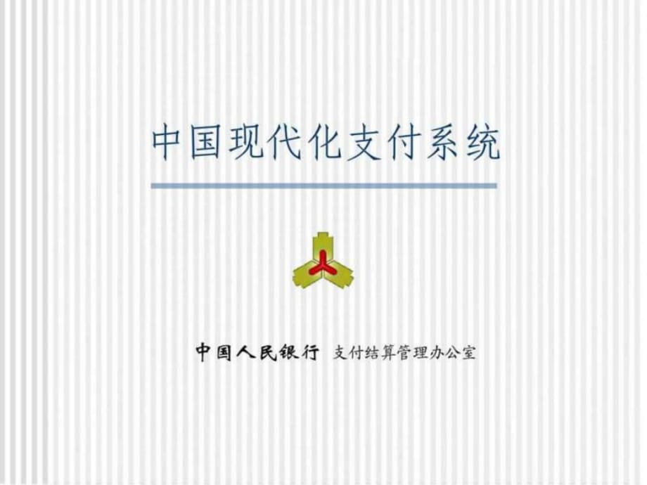 中国现代化支付系统-完全版_第1页