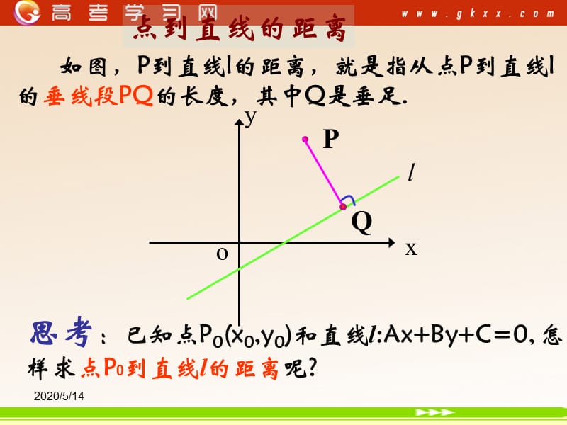 高中数学《点到直线的距离》课件3（11张PPT）（北师大版必修2）_第3页