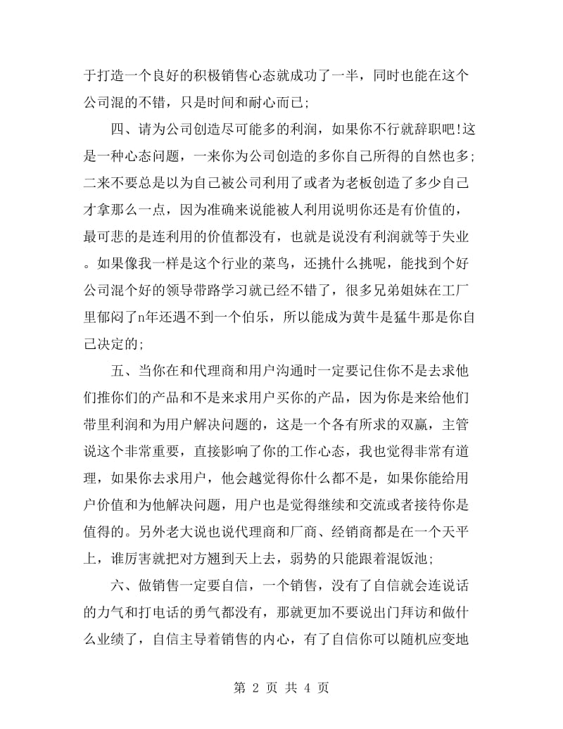 IT行业销售人员的自我总结_第2页