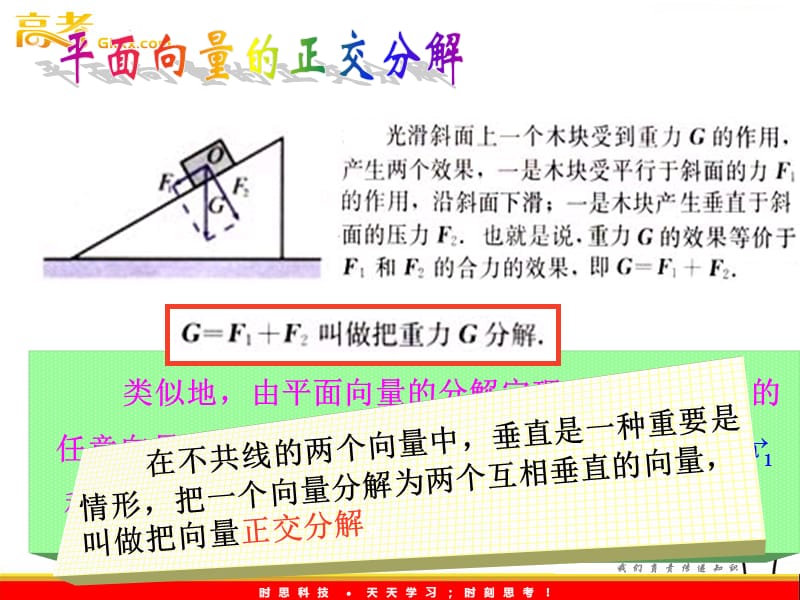 数学：8.1《向量的坐标表示及其运算》课件2（沪教版高中二年级 第一学期）_第3页