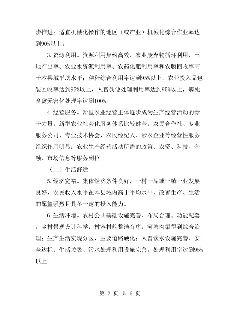 关于美丽乡村创建实施意见_第2页