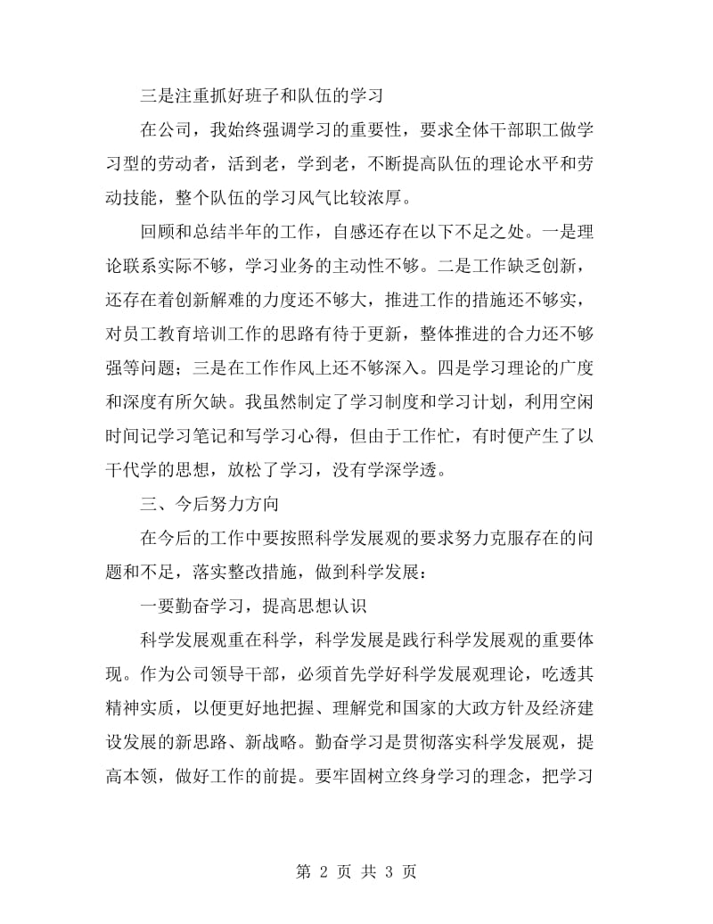 公司经营副总述职报告_第2页