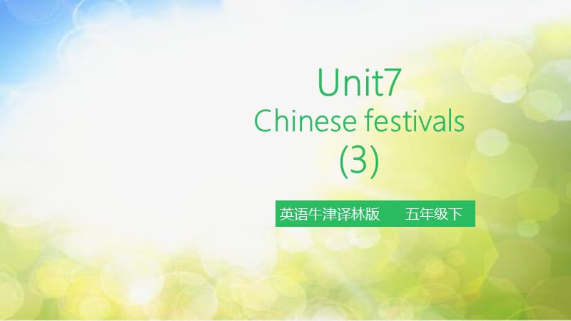 小学英语（三起）牛津译林版5BUnit7 Chinese festivals 第三课时课件_第2页