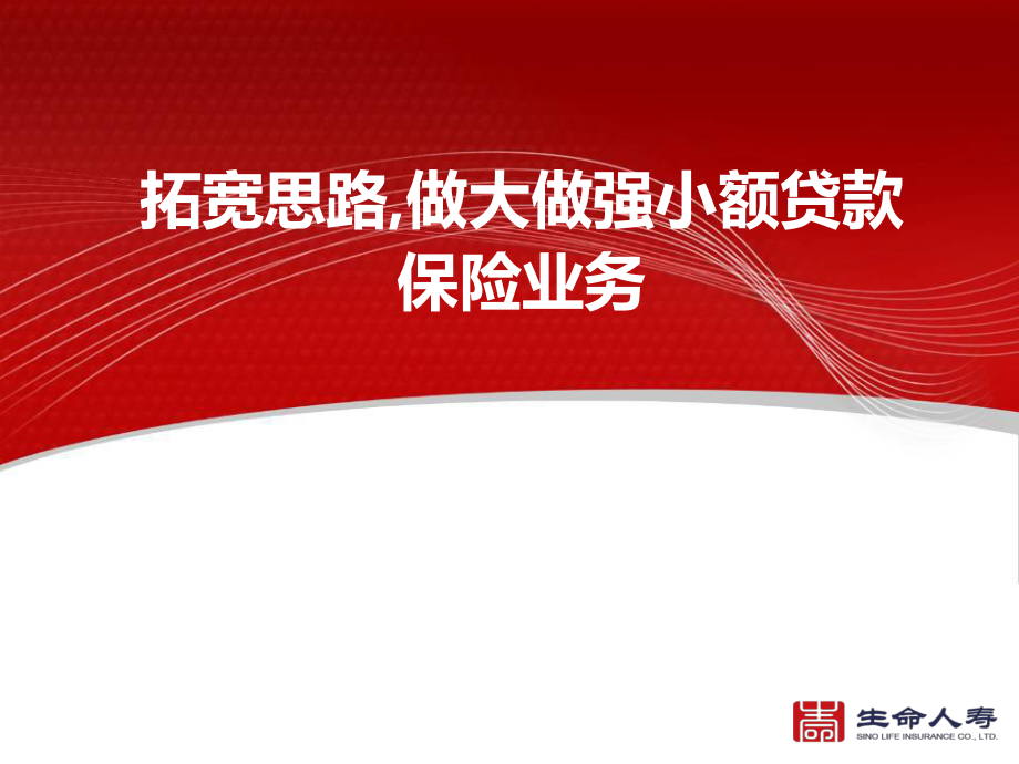 保險公司：拓寬思路,做大做強(qiáng)小額貸款保險業(yè)務(wù)_第1頁