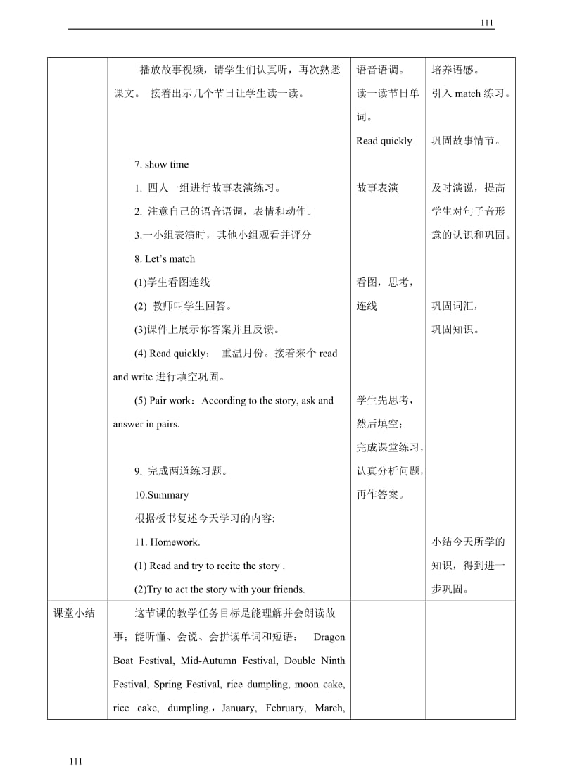小学英语（三起）牛津译林版5BUnit 7 Chinese festivals 第一课时教案_第3页